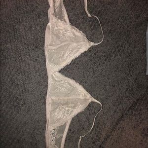 White Lace Bra, Size A-B, Brand Unknown